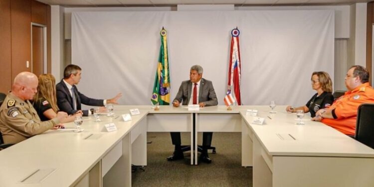 Jerônimo Rodrigues em pronunciamento sobre segurança pública | FOTO: Gabriela Bulhões |