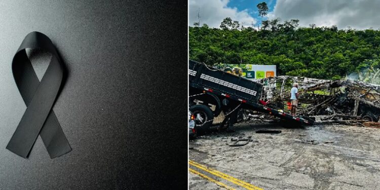 O grave acidente envolvendo três veículos resultou na morte de 38 pessoas | FOTO: Montagem do JC |