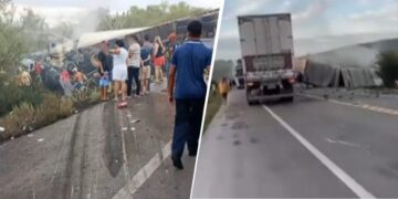 #Bahia: Acidente entre van e caminhão mata 16 pessoas da mesma família na BR-116 em Santa Teresinha